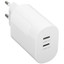 Сетевое зарядное устройство KEYRON 45W-2C-W белый [мощность - 45 Вт, 3 А, до 20 В, без кабеля, PD]