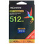 Карта памяти ADATA Premier Extreme SD7.1 microSDXC 512 ГБ [UD512GEX3L1-C] [Class 10, UHS Class 3, Video Class 30, запись - 700 Мбайт/сек, чтение - 800 Мбайт/сек]