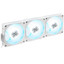 Комплект реверсных вентиляторов LIAN LI UNI FAN CL WIRELESS 120-3 WHITE REVERSE BLADE [G99.12RCL1W3W.R0] белый [120 x 120 мм, 4 pin, 250 об/мин - 2100 об/мин,  - 30.8 дБ, в комплекте - 3]