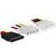 Переходник для питания Aceline Molex - Molex + SATA [Molex - Molex, SATA Power (15 pin), 15 мм]