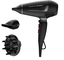 Фен Rowenta Pro Stylist CV888LF0 черный [полноразмерный, 2200 Вт, подача холодного воздуха, генератор ионов, шнур - 1.8 м]