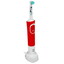 Электрическая зубная щетка Braun Oral-B Vitality Kids D100.413.2K StarWars белый, красный [ротационная, жесткость - мягкая, режимов - 2 шт, насадок - 1 шт, датчик нажима, питание от аккумулятора]