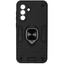 Накладка  BoraSCO Anti-Shok Case для Samsung Galaxy A56 черный [металл, ПК, ТПУ, кольцо, подставка, противоударный]