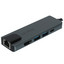 Док-станция KEYRON Nembus [USB 3.2 Gen 1 Type-A х 2, HDMI, порт Ethernet, кабель - 15 см, поддержка PD, корпус серебристый]