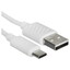 Кабель Hoco USB Type-C - USB Type-A белый [USB 2.0, форма - круглая, оплетка - ПВХ, 3 А, 15 Вт, 1 шт]
