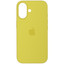 Накладка  Apple Silicone Case для Apple iPhone 16 желтый [микрофибра, ТПУ]