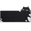 Коврик DEXP Black Paws (XL) черный [полиэстер, 900 мм x 480 мм x 4 мм, рисунок - животные]