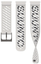 Ремешок Suunto универсальный 22 мм белый/черный [классический, перфорированный, спортивный, застежка - классическая, силикон, размер S/M, длина - 125-215 мм, 1 шт]