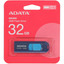 Память OTG USB Flash 32 ГБ ADATA UC300 [ACHO-UC300-32G-RNB/BU] [USB 3.2 Gen 1/USB Type-C, до 100 Мбайт/сек, выдвижной (слайдер), пластик]