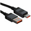 Кабель Hoco USB Type-C - USB Type-A черный [USB 2.0, форма - круглая, оплетка - нейлоновая, 5 А, металлический корпус разъемов, 1 шт]