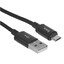 Кабель Hoco micro USB-B - USB Type-A черный 2 м [форма - круглая, оплетка - нейлоновая, 2.4 А, металлический корпус разъемов, 1 шт]