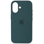Накладка  Apple Silicone Case для Apple iPhone 16 зеленый [микрофибра, ТПУ]
