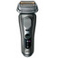 Электробритва Braun Series 9 Pro+ 9675cc [черный/серебристый, сеточная, бритье: влажное/сухое, сухое, головок - 2, триммер, автоматическая очистка, питание - от аккумулятора]