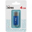 Память USB Flash Mirex Unit [2.0, 4 Gb, металл, синий] [USB 2.0/USB Type-A, монолит с колпачком, металл]