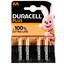 Батарейка Duracell Plus AA (LR6/ER14505/FR6/R6P) [щелочная (LR), 1.5 В, 4 шт]