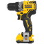 Дрель-шуруповерт DeWalt DCD701D2 XR 10.8/12V [2 АКБ, бесщеточный, безударный, быстрозажимной, 58 Н·м, Li-Ion, 2 А*ч, кейс, 3 кг]
