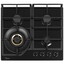 Газовая варочная поверхность Midea MG697VGB [конфорок - 4 шт, решетки - чугун, панель - закаленное стекло, электроподжиг, газ-контроль, черный]