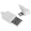 Кабель FinePower Lightning 8-pin - USB Type-A белый [USB 2.0, форма - круглая, оплетка - ПВХ, 2 А, 10 Вт, L-образный разъем, 1 шт]