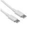 Кабель TTEC USB Type-C - USB Type-C белый [форма - круглая, оплетка - ПВХ, 65 Вт, металлический корпус разъемов, 1 шт]
