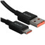 Кабель KEYRON USB Type-C - USB Type-A черный [USB 2.0, OTG, форма - круглая, оплетка - TPE, 6 А, 120 Вт, 1 шт]