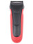 Электробритва Braun Series 3 300s [красный/черный, сеточная, бритье: сухое, головок - 3, питание - от аккумулятора \ от сети]