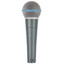 Микрофон Shure BETA 58A серый [проводной, ручной, -51.5 дБ, от 50 Гц до 16000 Гц, XLR]