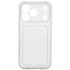 Накладка  Aceline Pocket для Apple iPhone 17 Pro прозрачный [ТПУ, карман для карт]