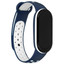Ремешок Aceline для Xiaomi Smart Band 7 синий/белый [перфорированный, спортивный, застежка - pin-and-tuck, силикон, 1 шт]
