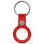 Чехол Apple AirTag Leather Key Ring для Apple AirTag красный [в комплекте - 1 шт, натуральная кожа, крепление - кольцо]