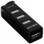 USB-разветвитель DEXP BT4-04 [USB 2.0 Type-A х 4, кабель - 10 см, корпус черный]