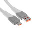 Кабель Hoco USB Type-C - USB Type-A серый [USB 2.0, форма - круглая, оплетка - силиконовая, 5 А, 15 Вт, 1 шт]