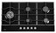 Газовая варочная поверхность Midea MG90L95GB [конфорок - 5 шт, решетки - чугун, панель - закаленное стекло, электроподжиг, газ-контроль, черный]