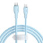 Кабель Baseus Lightning 8-pin - USB Type-C голубой [USB 2.0, форма - круглая, оплетка - TPE, 20 Вт, 1 шт]
