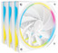 Комплект реверсных вентиляторов DEEPCOOL FL12R SE WH 3IN1 [R-FL12RSE-WHAPN3-G] белый [120 x 120 мм, 4 pin, 400 об/мин - 1500 об/мин,  - 25.79 дБ, в комплекте - 3]
