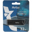 Память USB Flash 32 ГБ Netac U336S [NT03U336S-032G-32BK] [USB 3.2 Gen 1/USB Type-A, монолит с колпачком, пластик]