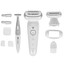 Эпилятор Braun S9 SES 9-241 [белый, пинцетов/дисков - 40, насадок - 3 шт, подсветка, эпиляция - сухая/влажная, питание - от аккумулятора, Li-Ion]