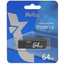 Память USB Flash 64 ГБ Netac U351 [NT03U351N-064G-30BK] [USB 3.2 Gen 1/USB Type-A, монолит с колпачком, металл]