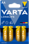 Батарейка Varta LongLife AA (LR6/ER14505/FR6/R6P) [щелочная (LR), 1.5 В, 4 шт]