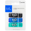 Память USB Flash 64 ГБ Smartbuy Glossy [SB064GB2GSKBGSET] [USB 2.0/USB Type-A, до 15 Мбайт/сек, монолит с колпачком, пластик]
