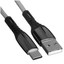Кабель KEYRON USB Type-C - USB Type-A серый [USB 2.0, форма - круглая, оплетка - нейлоновая, 3 А, 60 Вт, металлический корпус разъемов, 1 шт]