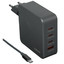 Сетевое зарядное устройство DEXP GaN IET25CD серый [мощность - 100 Вт, 5 А, до 21 В, USB Type-C, PD, PPS, QC]