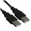 Кабель DEXP USB Type-A - USB Type-A черный [USB 2.0, форма - круглая, 1 шт]