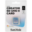Карта памяти Sandisk Creator SDXC 1000 ГБ [SDSDXEP-1T00-GNCIS] [Class 10, UHS Class 3, Video Class 60, запись - 100 Мбайт/сек, чтение - 280 Мбайт/сек]