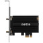 Wi-Fi адаптер + Bluetooth NETIS F1 [PCI-E, 4 (802.11n), 5 (802.11ac), 6 (802.11ax), 2974 Мбит/с, 5 ГГц, 2.4 ГГц, антенна - внешняя]