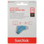 Память OTG USB Flash 128 ГБ SanDisk Ultra Dual Drive Go [SDDDC3-128G-G46NBB] [USB 3.2 Gen 1/USB Type-A, USB Type-C, до 400 Мбайт/сек, поворотный (флип), пластик]