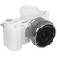 Беззеркальный фотоаппарат Sony Alpha ZV-E10 Kit 16-50mm белый [с объективом, кроп, 24.2 Мп, фото: 6000x4000 пикс, до 11 кадр./сек, видео 4K, дисплей поворотный, Bluetooth]