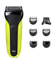 Электробритва Braun Series 3 300BT [зеленый/черный, сеточная, бритье: сухое, головок - 2, триммер, питание - от аккумулятора]