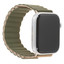 Ремешок uBear для Apple Watch 42/ 44/ 45/ 49mm зеленый/серый [спортивный, застежка - магнит, силикон, размер M/L, 1 шт]