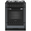 Комбинированная плита Gefest GE 652044 GC черный [конфорок газовых - 4 шт, духовка - 55 л, покрытие - стекло, электроподжиг, газ-контроль конфорок]