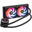 Система охлаждения Thermaltake TH240 V2 ARGB Sync черная [120 мм - две секции, разъем помпы - 4 pin, радиатор - алюминий, ARGB подсветка]